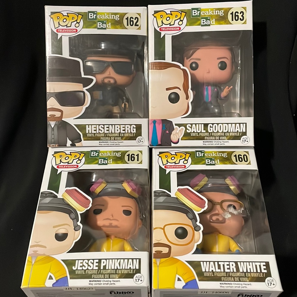 Breaking Bad #160-163 WALTER WHITE, JESSE PINKMAN, HEISENBERG & SAUL